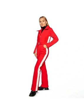 Slope Siren Ski Suit Retro Red Outdoors Skiing Snowboarding Winter Womens M